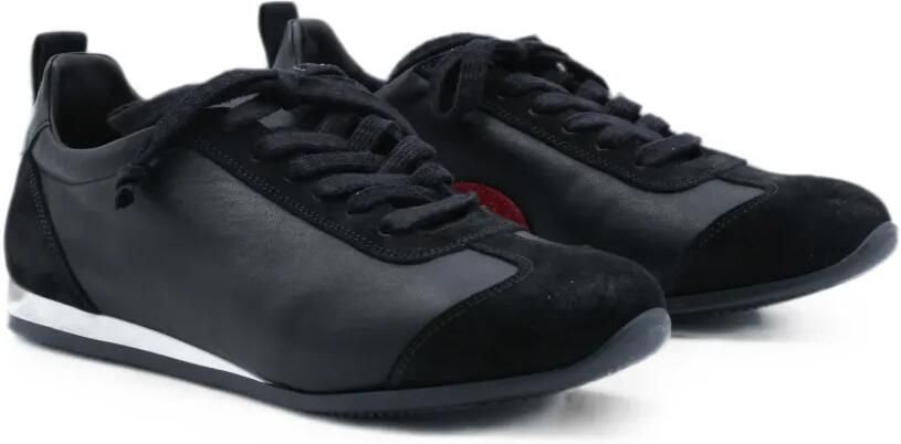 Uma Wang Sneakers met suède vlakken Zwart