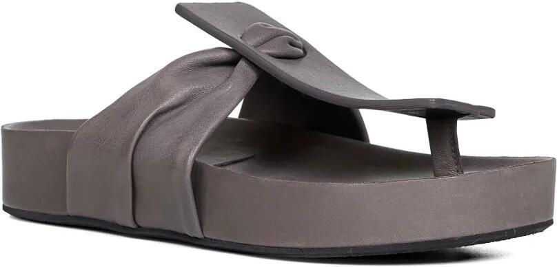 Uma Wang Square leren sandalen Grijs