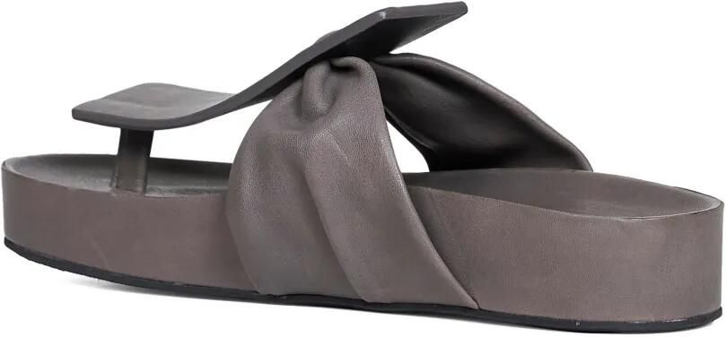 Uma Wang Square leren sandalen Grijs - Foto 2