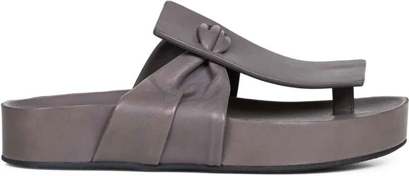 Uma Wang Square leren sandalen Grijs - Foto 3