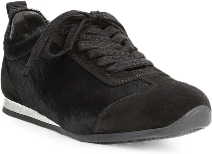 Uma Wang Suède sneakers met kalfshaar Zwart - Foto 3