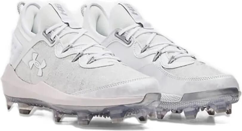 Under Armour Harper 8 Elite Tpu "White Baseball Grey" sneakers Wit - Foto 2