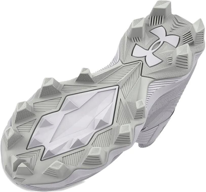 Under Armour Kids Highlight Franchise "White Metallic Silver" sneakers Grijs