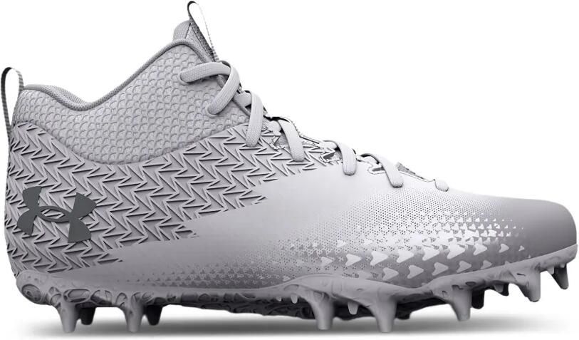 Under Armour Kids Spotlight Select 3 Mc "White Metallic Silver" sneakers Grijs