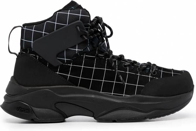 Undercover Enkellaarzen met veters Zwart