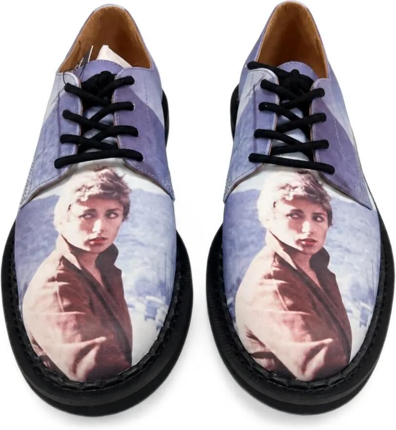 Undercover Derby veterschoenen met grafische print Paars - Foto 2