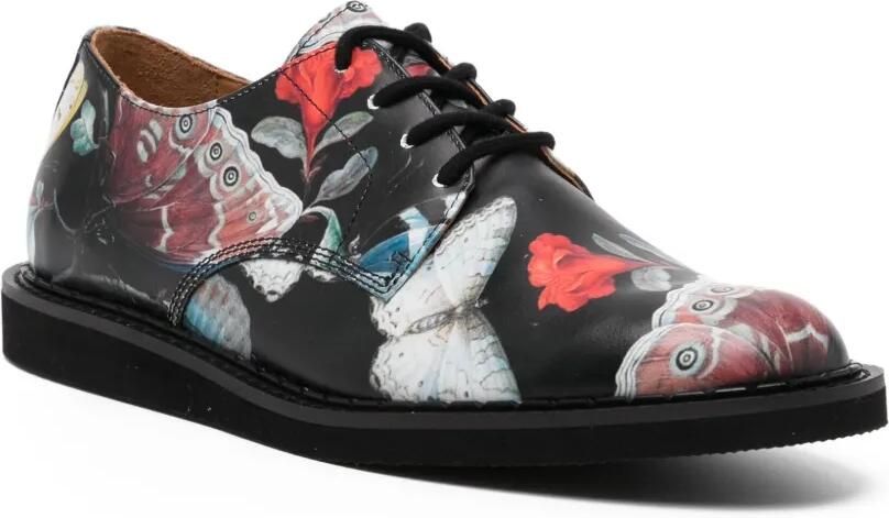 Undercover Oxford schoenen met grafische print Zwart
