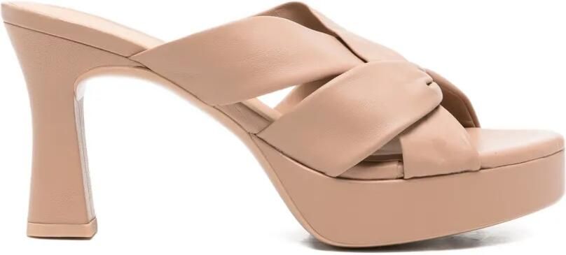 Unisa Ocan Nto sandalen met plateauzool en gekruiste bandjes Roze