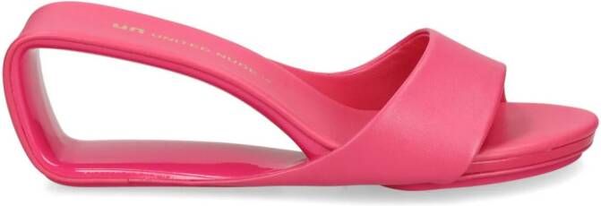 United Nude 65 mm Mobius sandalen van imitatieleer Roze