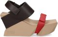 United Nude Brutt sandalen met klittenband en sleehak Bruin - Bruin