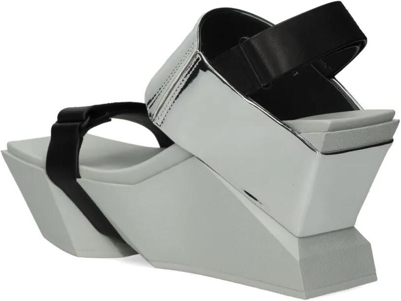 United Nude Brutt sandalen met metallic klittenband Zilver - Foto 4
