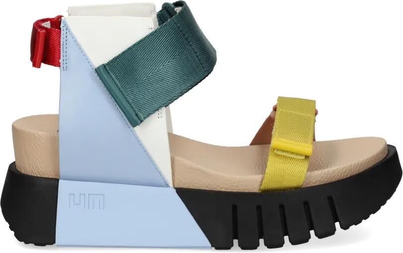 United Nude Delta Run sandalen met klittenband en plateauzool Blauw