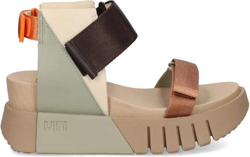 United Nude Delta Run sandalen met klittenband en vlakken Beige