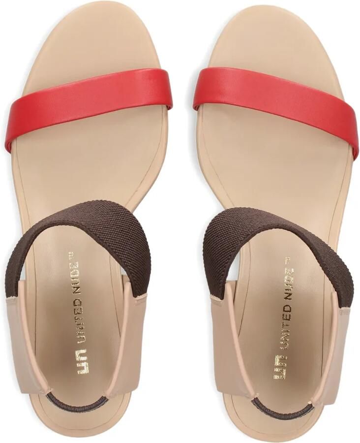 United Nude Raila Mid sandalen met elastisch bandje en blokhak Beige - Foto 2