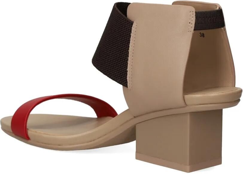 United Nude Raila Mid sandalen met elastisch bandje en blokhak Beige - Foto 4
