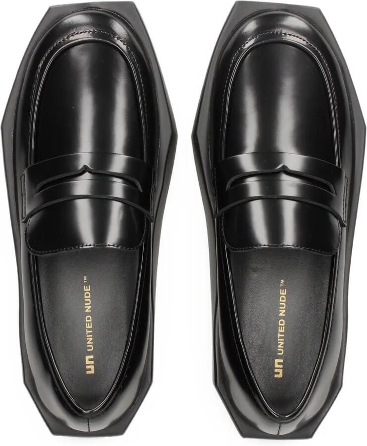 United Nude Stone loafers met plateauzool Zwart