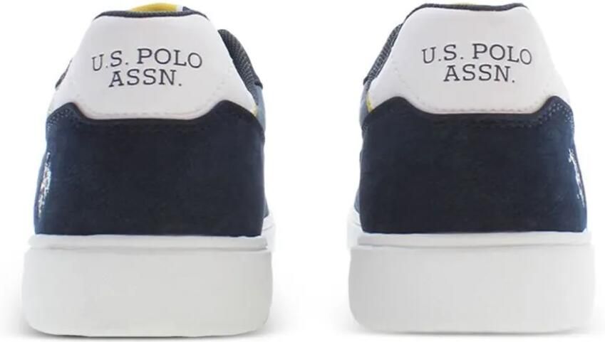 U.S. POLO ASSN. Gestreepte sneakers met suède vlakken Blauw - Foto 2