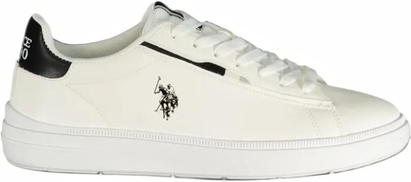 U.S. POLO ASSN. logo-detail lace-up sneakers Wit