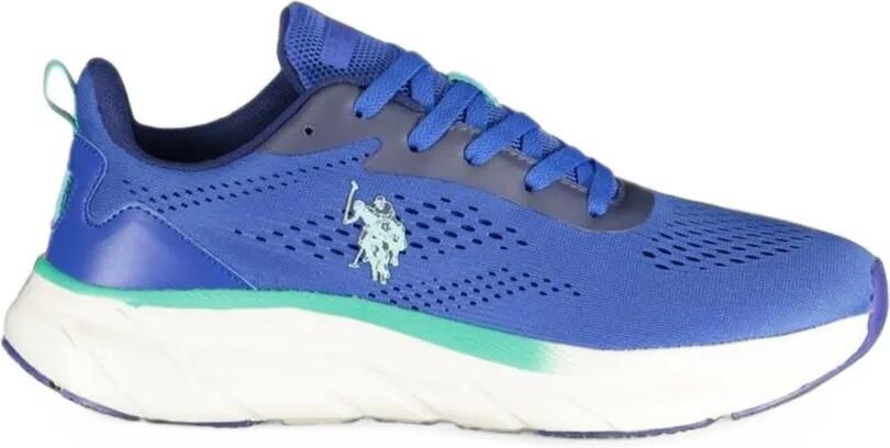 U.S. POLO ASSN. Sneakers met logodetail en vlakken Blauw