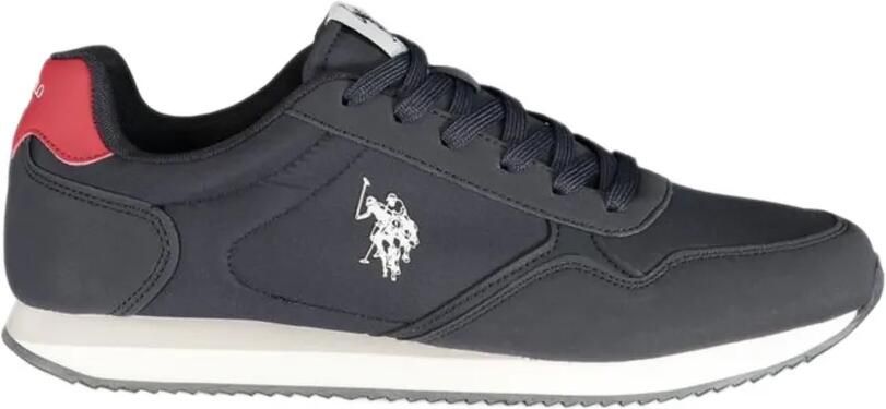 U.S. POLO ASSN. logo-detail panelled sneakers Blauw
