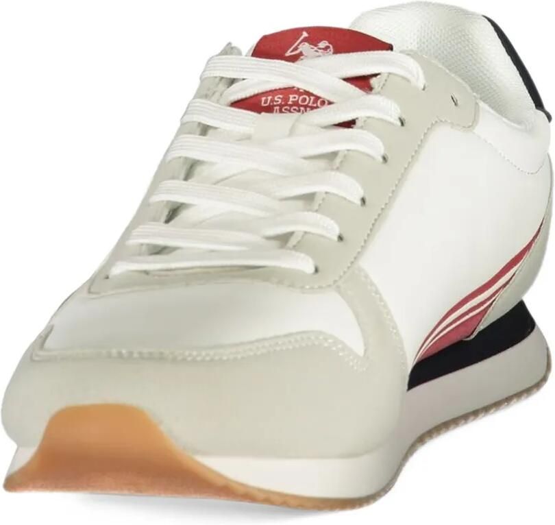 U.S. POLO ASSN. logo-detail panelled sneakers Wit - Foto 2
