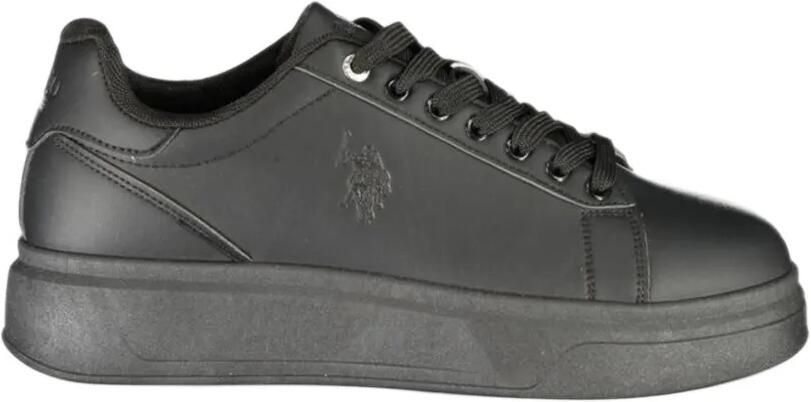 U.S. POLO ASSN. logo-embossed platform sneakers Zwart