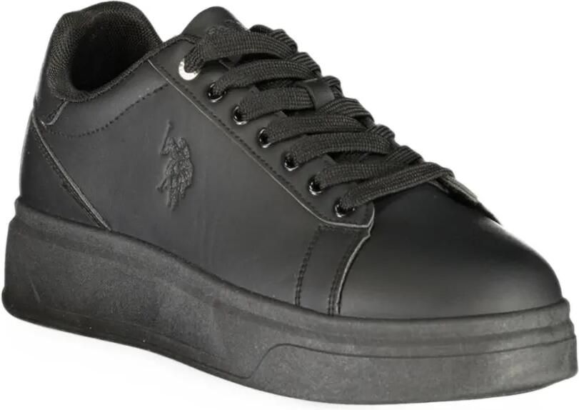 U.S. POLO ASSN. logo-embossed platform sneakers Zwart - Foto 3