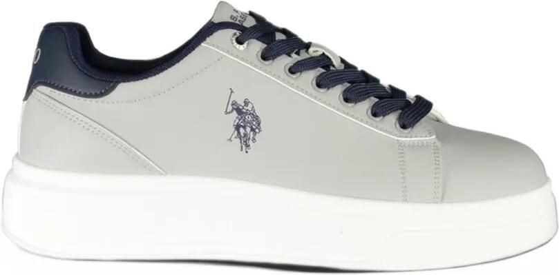 U.S. POLO ASSN. logo-embroidered chunky sneakers Grijs