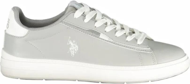 U.S. POLO ASSN. logo-embroidered low-top sneakers Grijs