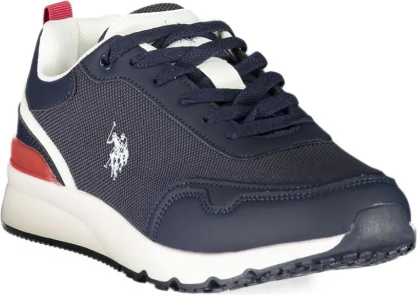 U.S. POLO ASSN. logo-embroidered mesh-panel sneakers Blauw - Foto 3