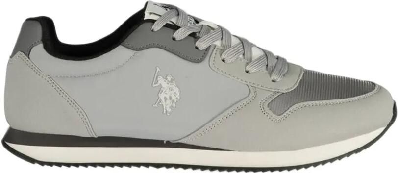 U.S. POLO ASSN. logo-embroidered panelled sneakers Grijs