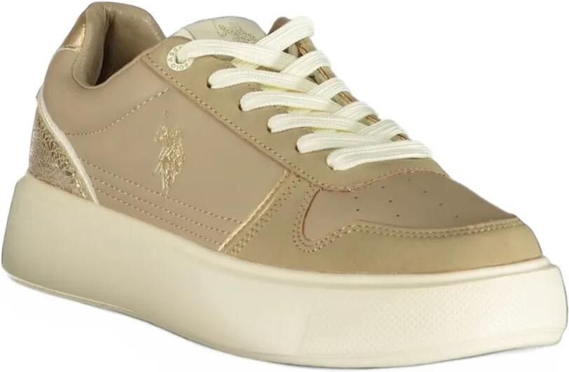U.S. POLO ASSN. logo-embroidered platform sneakers Beige - Foto 3