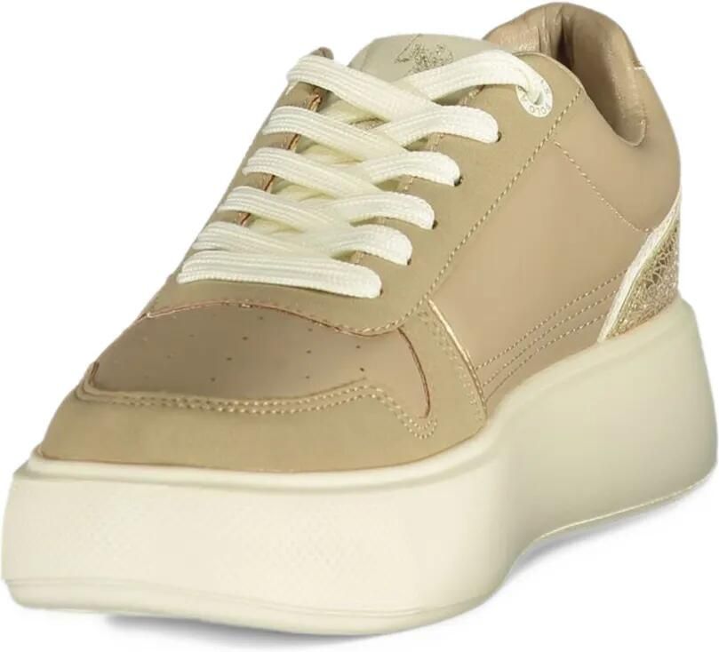 U.S. POLO ASSN. logo-embroidered platform sneakers Beige - Foto 2