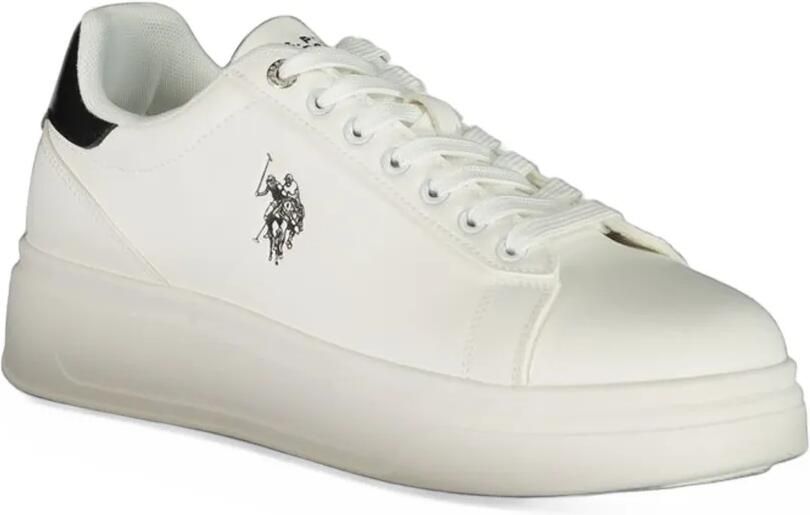 U.S. POLO ASSN. logo-embroidered platform sneakers Wit