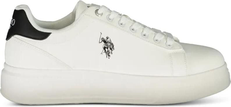 U.S. POLO ASSN. logo-embroidered platform sneakers Wit - Foto 3