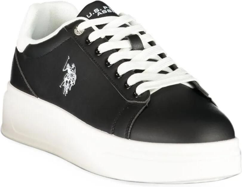 U.S. POLO ASSN. logo-embroidered platform sneakers Zwart - Foto 3