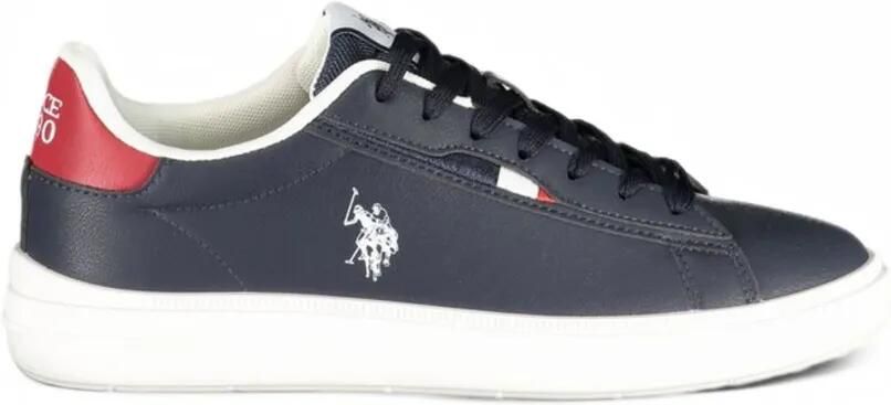 U.S. POLO ASSN. logo-embroidered sneakers Blauw