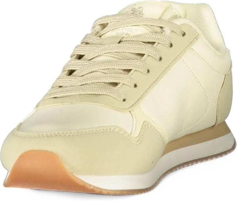 U.S. POLO ASSN. logo-patch panelled sneakers Beige - Foto 2