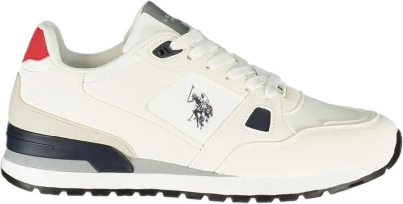 U.S. POLO ASSN. logo-patch sneakers Wit