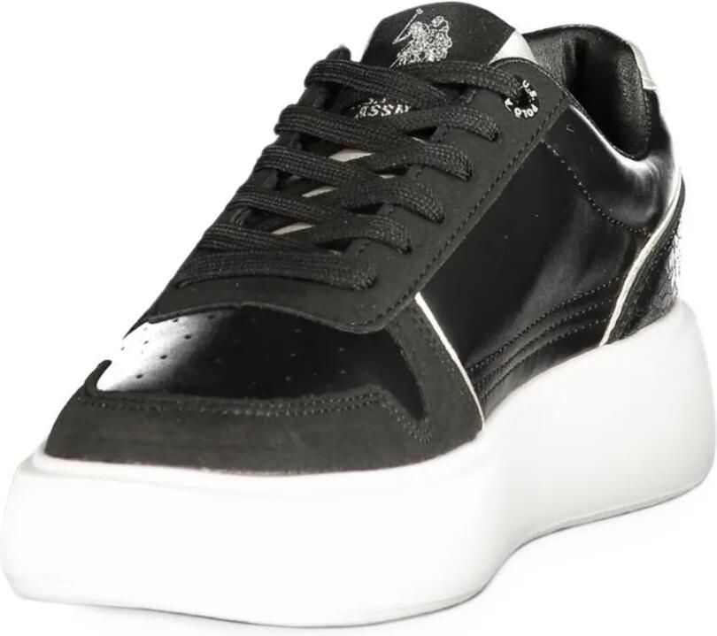 U.S. POLO ASSN. logo-plaque platform sneakers Zwart - Foto 2