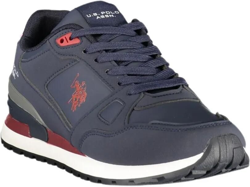 U.S. POLO ASSN. logo-print panelled sneakers Blauw - Foto 3