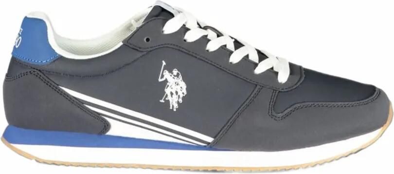 U.S. POLO ASSN. Sneakers met vlakken en logoprint Blauw