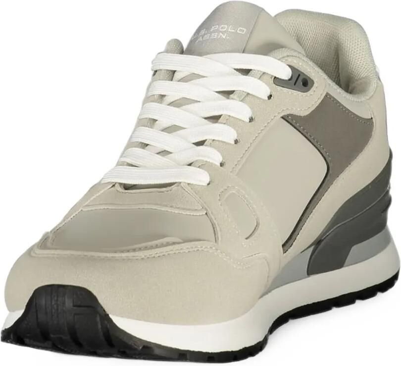 U.S. POLO ASSN. logo-print panelled sneakers Grijs - Foto 2
