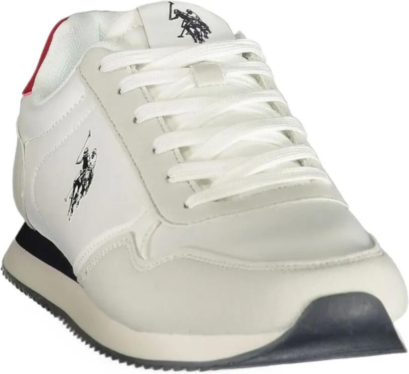 U.S. POLO ASSN. logo-print panelled sneakers Wit