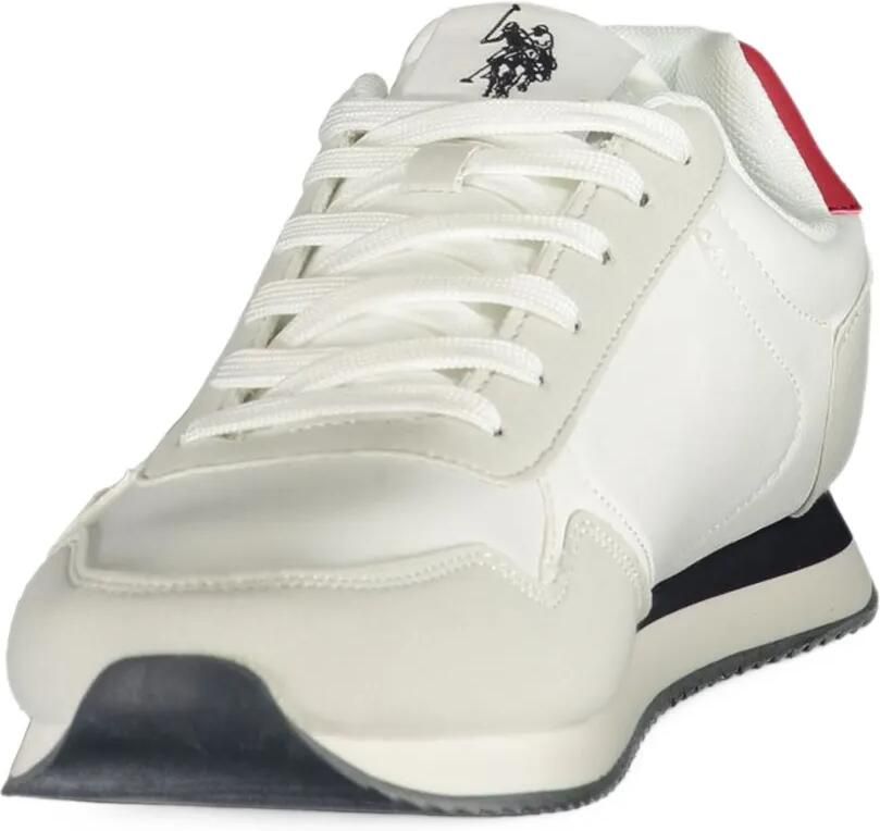 U.S. POLO ASSN. logo-print panelled sneakers Wit - Foto 2