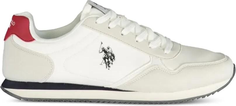 U.S. POLO ASSN. logo-print panelled sneakers Wit - Foto 3