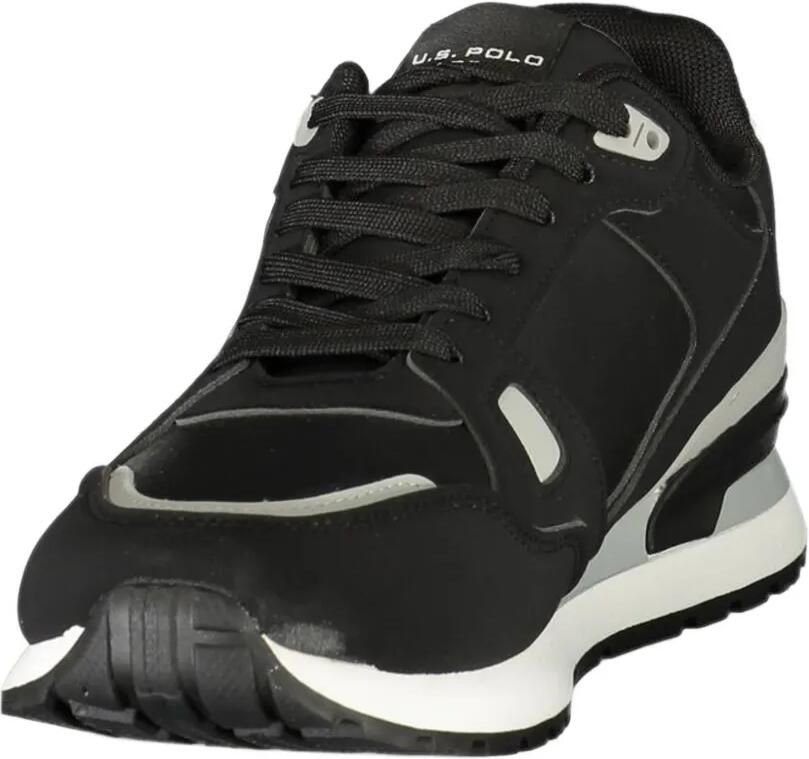 U.S. POLO ASSN. logo-print panelled sneakers Zwart