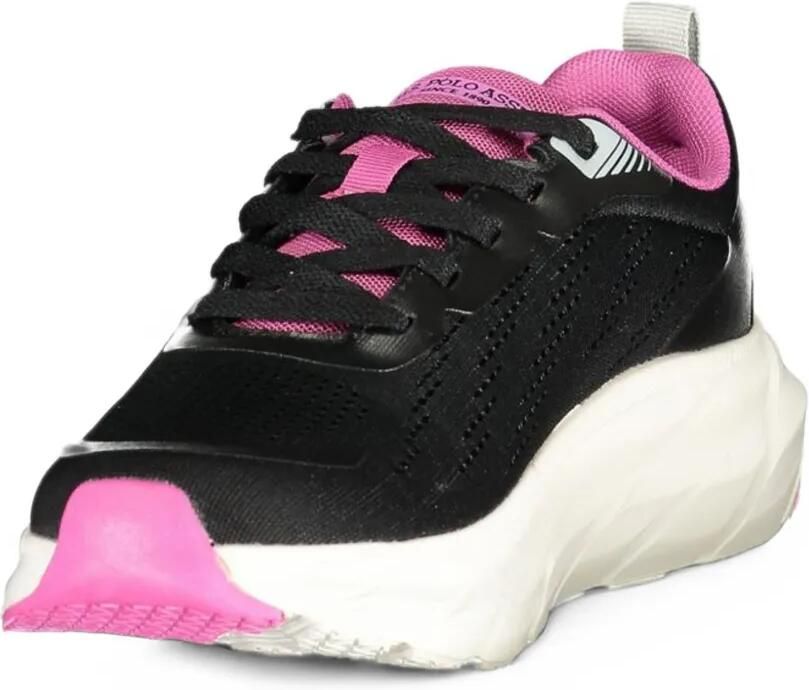 U.S. POLO ASSN. logo-print panelled sneakers Zwart - Foto 2