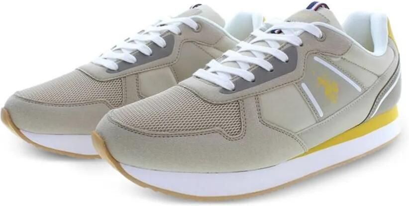 U.S. POLO ASSN. Nobil sneakers met logopatch Beige - Foto 3