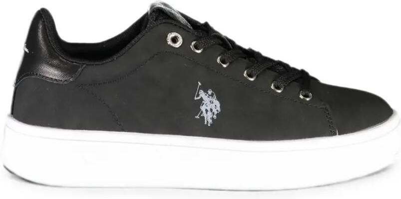 U.S. POLO ASSN. Sneakers met geborduurd logo Zwart